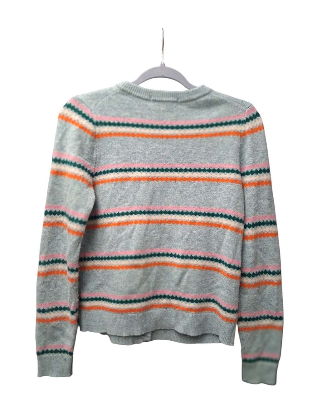 Boden Edie Fair Isle Cardigan Sweater in Blue - Picture 3 of 8